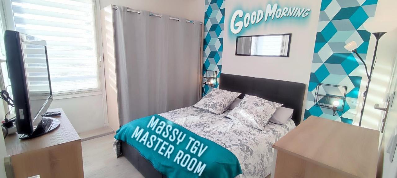 T4 Massy Tgv By Beds4Wanderlust - 80M2 Avec Terrasse Et Bureau - Proche Coulee Verte - Ideal Pro Ou Famille Экстерьер фото