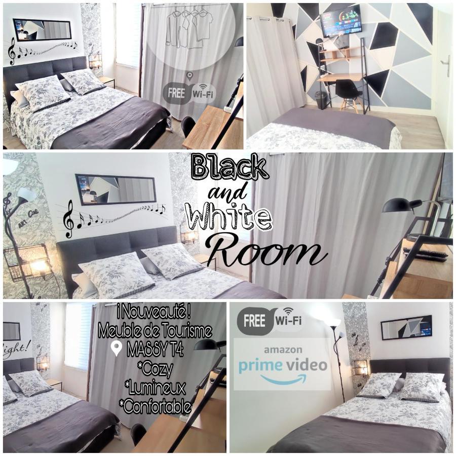T4 Massy Tgv By Beds4Wanderlust - 80M2 Avec Terrasse Et Bureau - Proche Coulee Verte - Ideal Pro Ou Famille Экстерьер фото